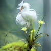 Egret Orchid Flower-Purity And Elegance